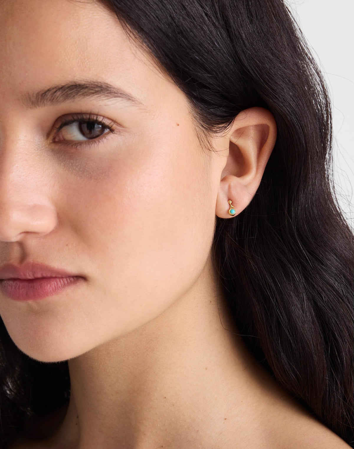 Demi-Fine Turquoise Drop Earrings Turquoise Multi | Madewell Sale