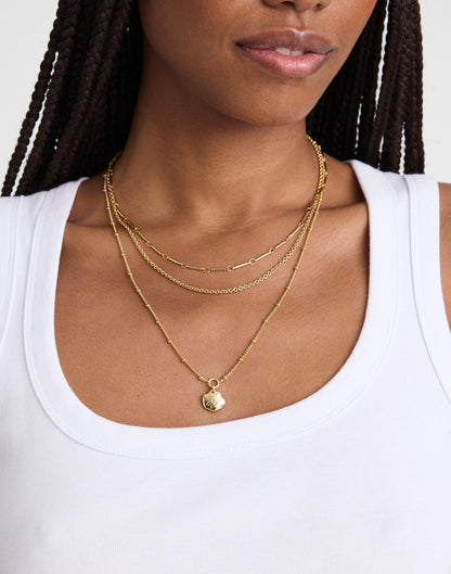Three-Pack Sand Dollar Necklace Set Antique Gold | Madewell Discount
