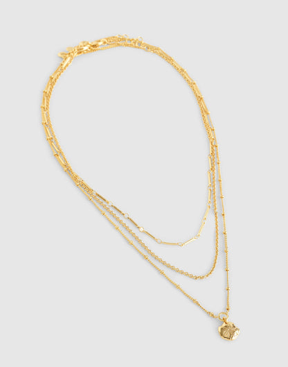 Three-Pack Sand Dollar Necklace Set Antique Gold | Madewell Discount