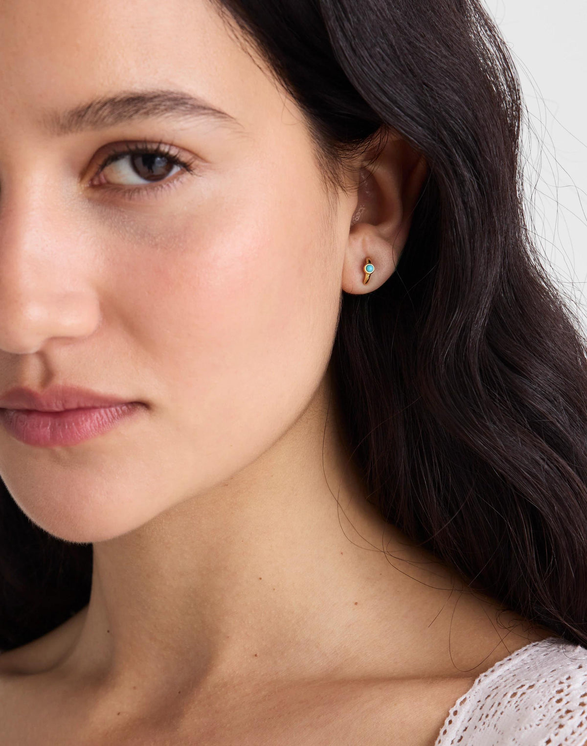 Demi-Fine Illusion Stud Earrings Turquoise Multi | Madewell Hot Sale