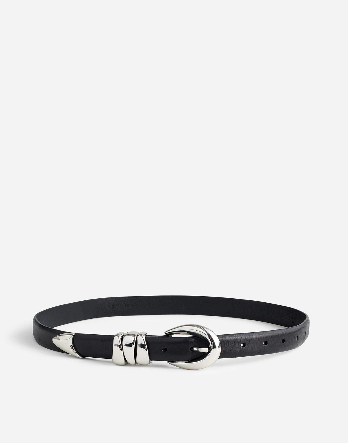 Triple Metal Keeper Belt True Black | Madewell Smart Buy
