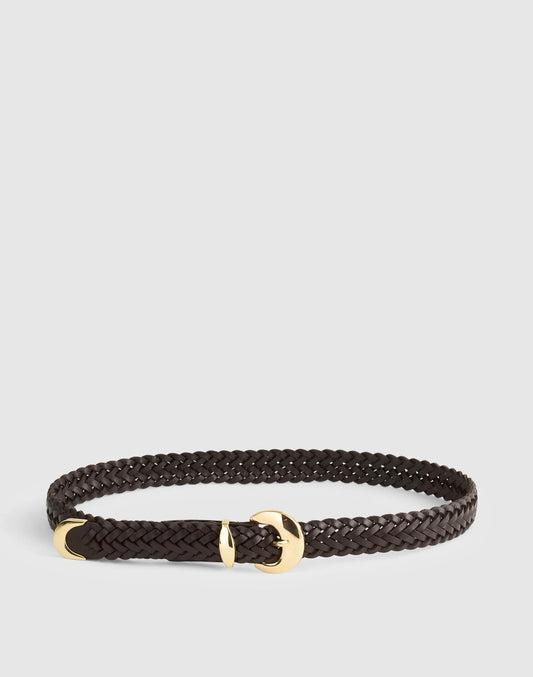 Domed-Buckle Wide Belt Coffee Bean | Madewell Recommended