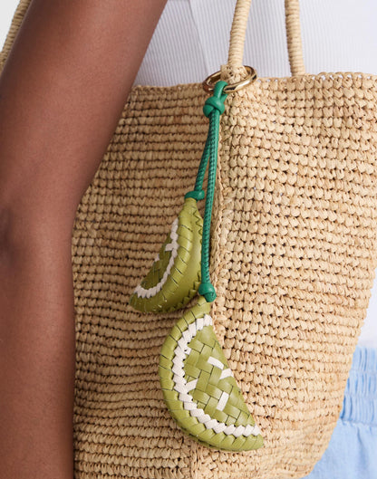 Woven Citrus Bag Charm Lime Slice | Madewell Smart Buy
