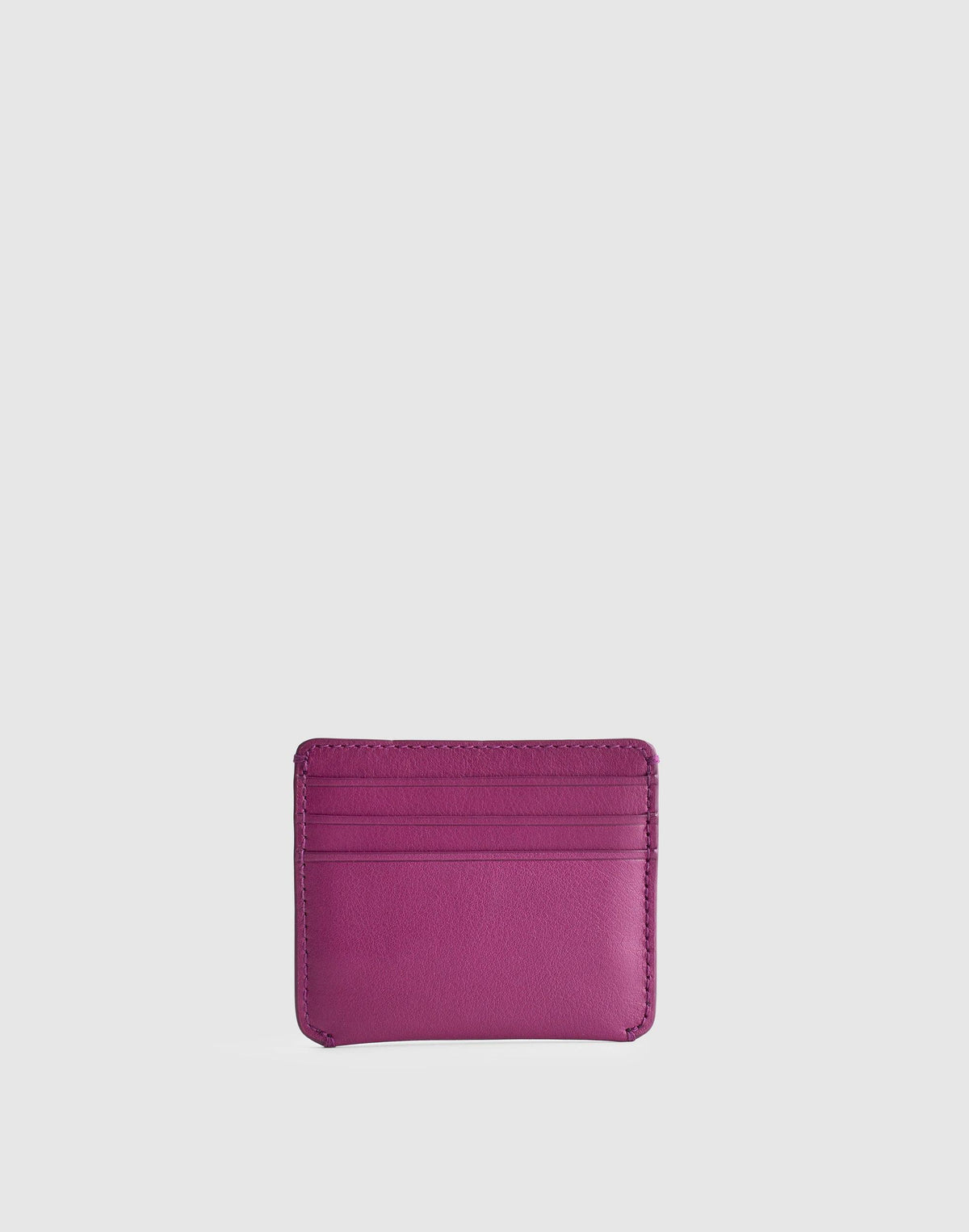 Curved Card Case in Leather Ripe Plum | Madewell Best Seller