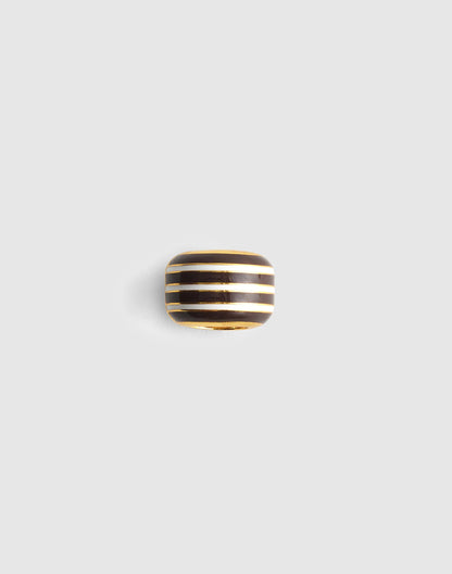 Striped Enamel Bead Clip Chocolate Plum | Madewell Recommended