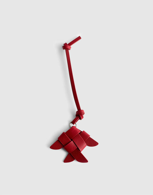 Woven Fish Bag Charm Scarlet | Madewell Quality
