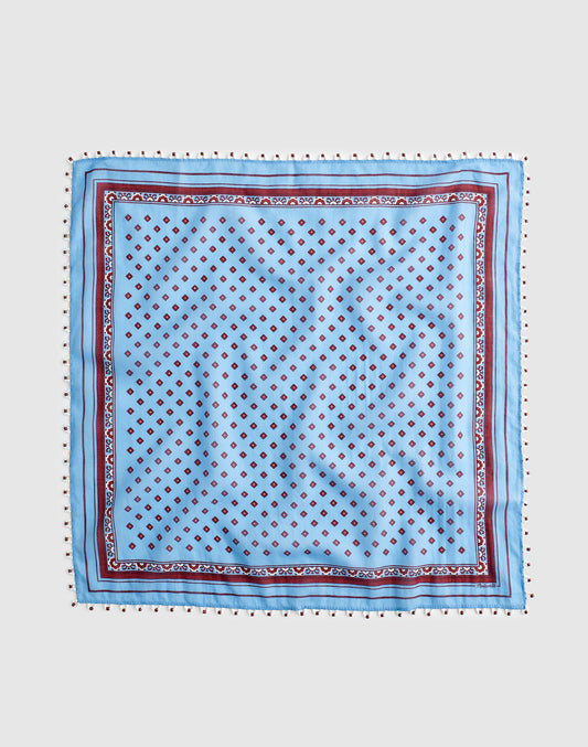 Beaded Bandana in Cotton Blend Retro Blue | Madewell Deals