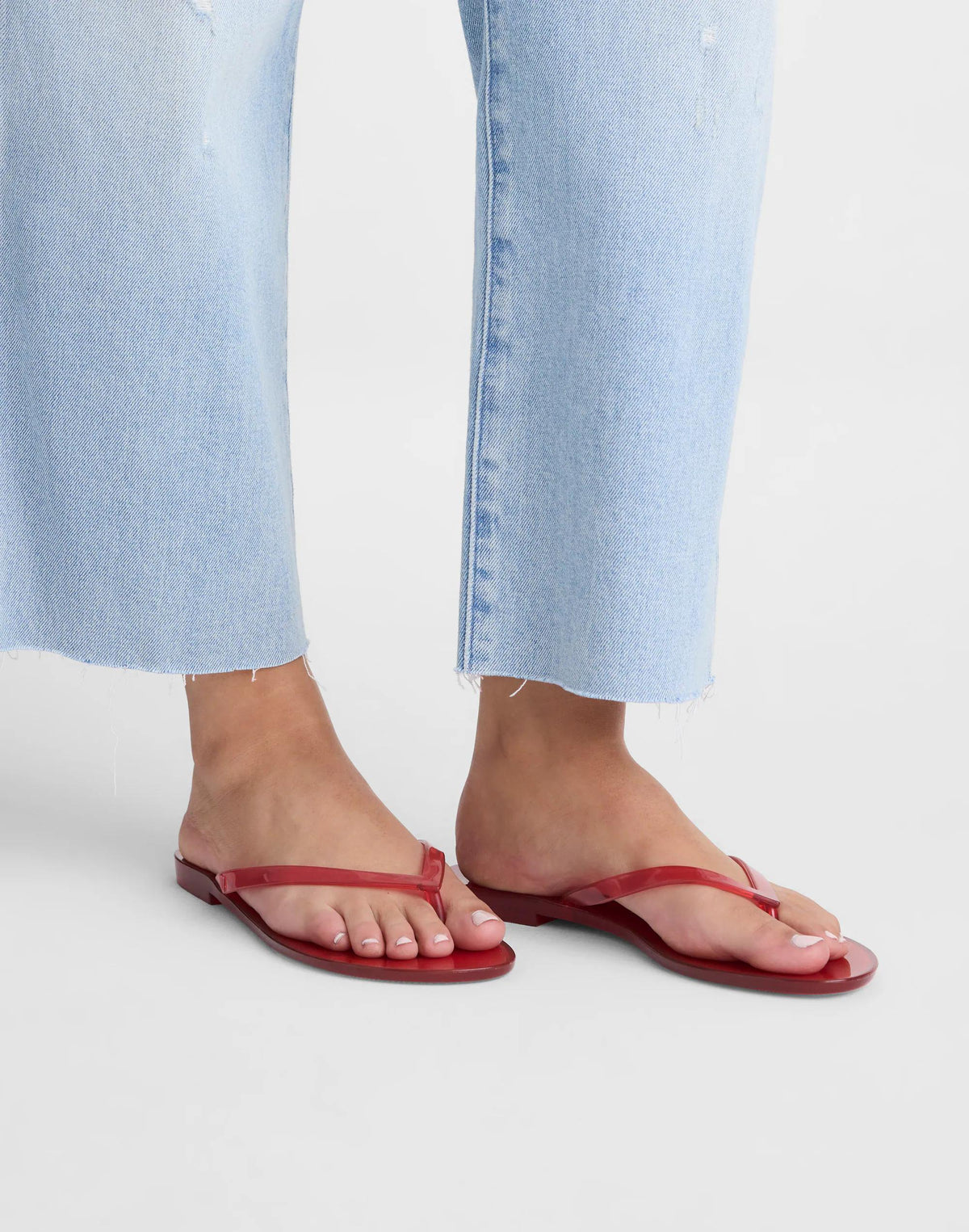 Madewell x Melissa Jelly Thong Sandal Cherry | Madewell Deals