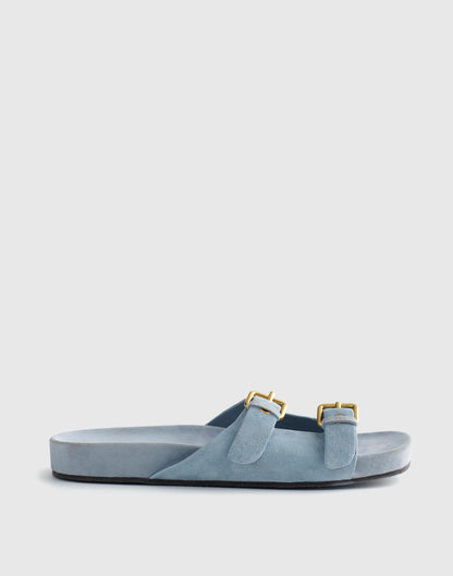 The Cambrea Double-Strap Sandal Serene Blue | Madewell Trending