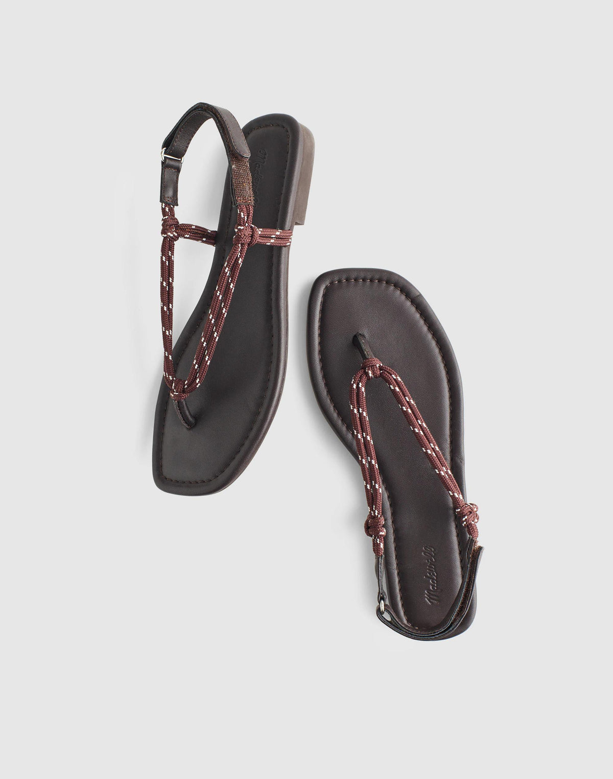 The Aliyah Thong Sandal in Paracord Dark Carob | Madewell Hot Sale