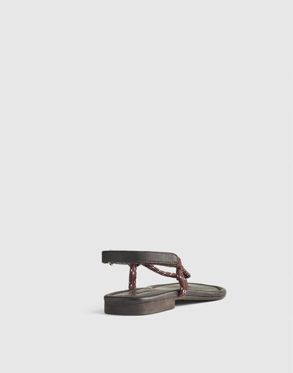 The Aliyah Thong Sandal in Paracord Dark Carob | Madewell Hot Sale
