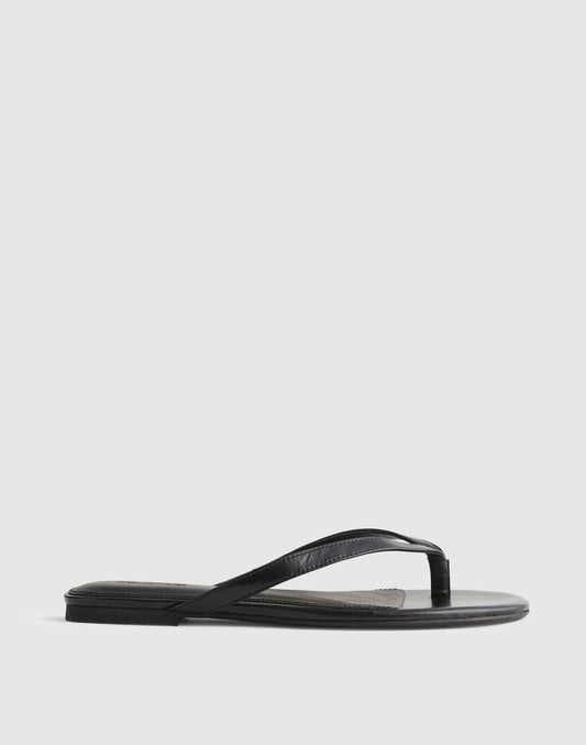 The Iggy Thong Sandal True Black | Madewell Great Value