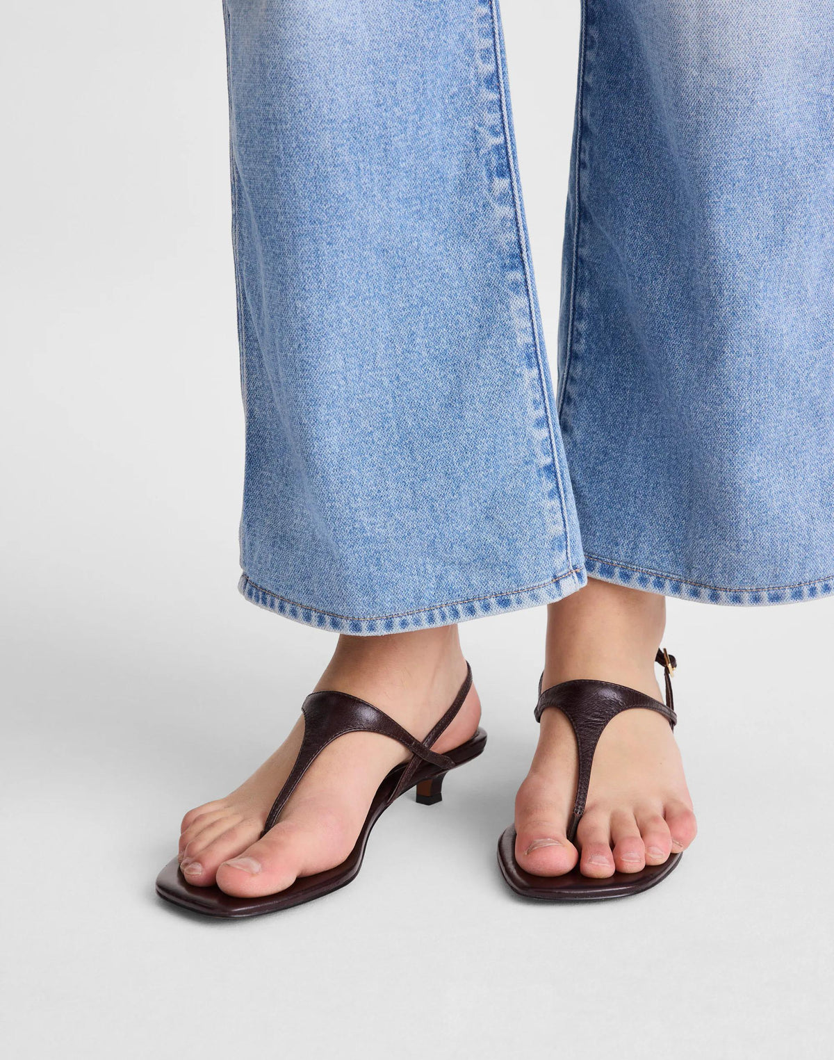 The Chiara Kitten Heel Slingback Sandal Espresso Bean | Madewell Recommended