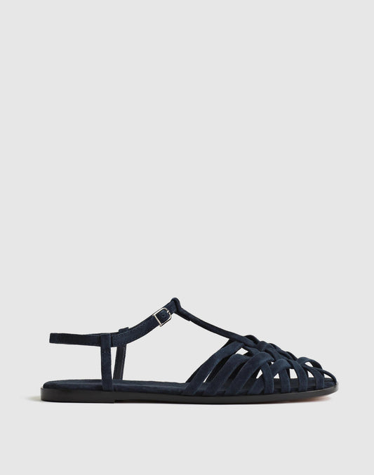 The Milano Fisherman Sandal Juniper Berry | Madewell Great Value