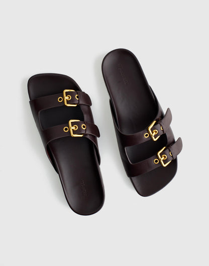 The Cambrea Double-Strap Sandal Coffee Bean | Madewell Discount