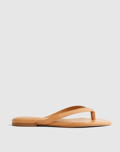 The Iggy Thong Sandal Golden Tan | Madewell Featured