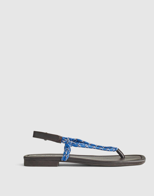 The Aliyah Thong Sandal in Paracord Retro Blue | Madewell Premium