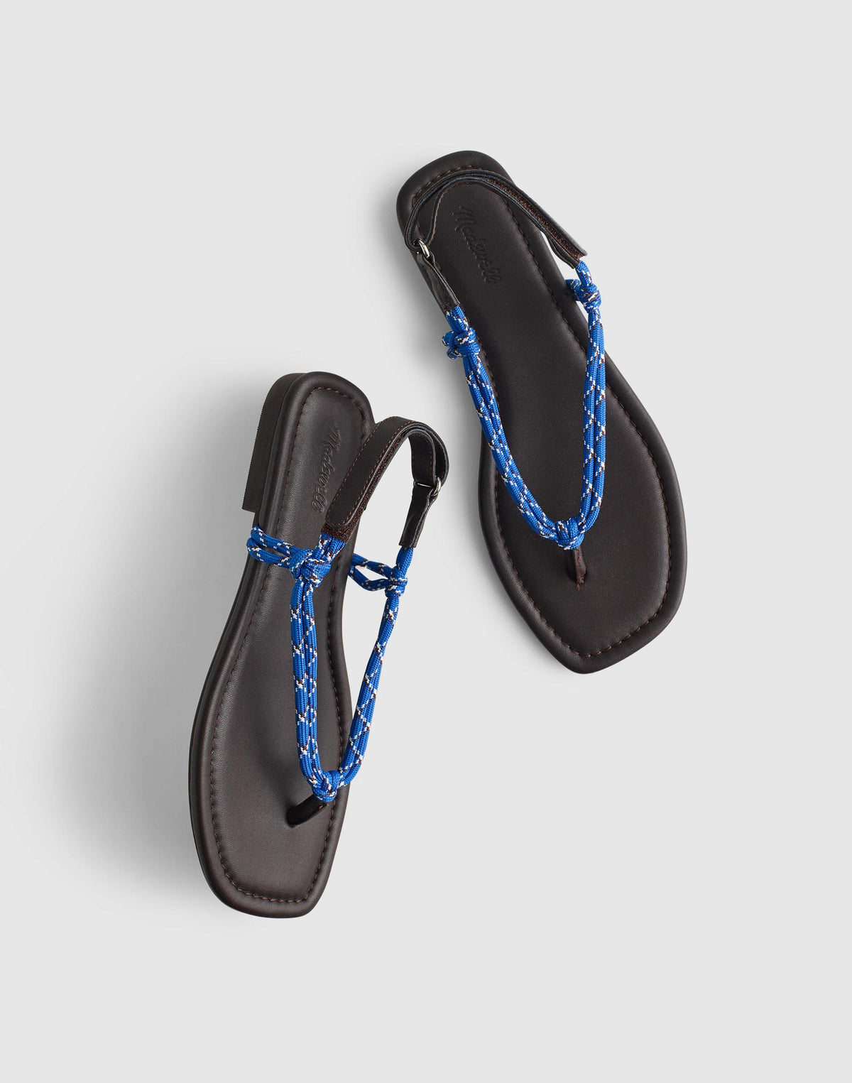 The Aliyah Thong Sandal in Paracord Retro Blue | Madewell Premium