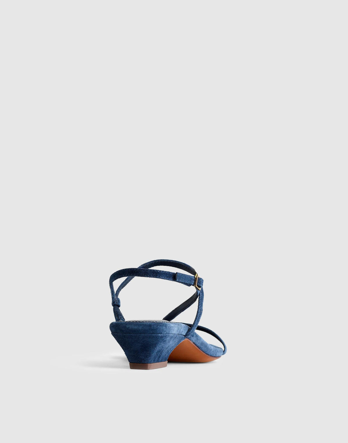 The Maycie Asymmetric T-Strap Sandal Warm Midnight | Madewell Trending