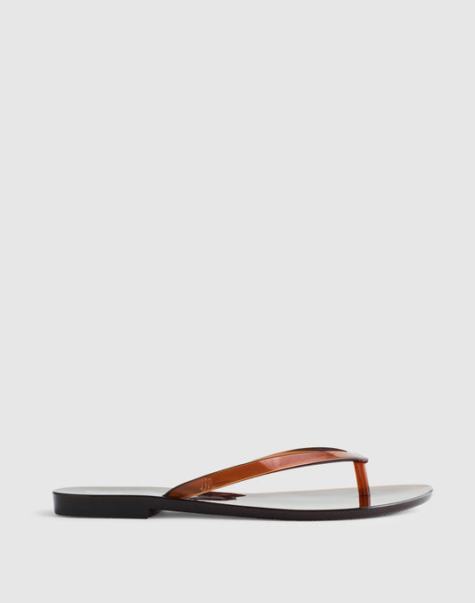 Madewell x Melissa Jelly Thong Sandal Chocolate | Madewell Best Seller