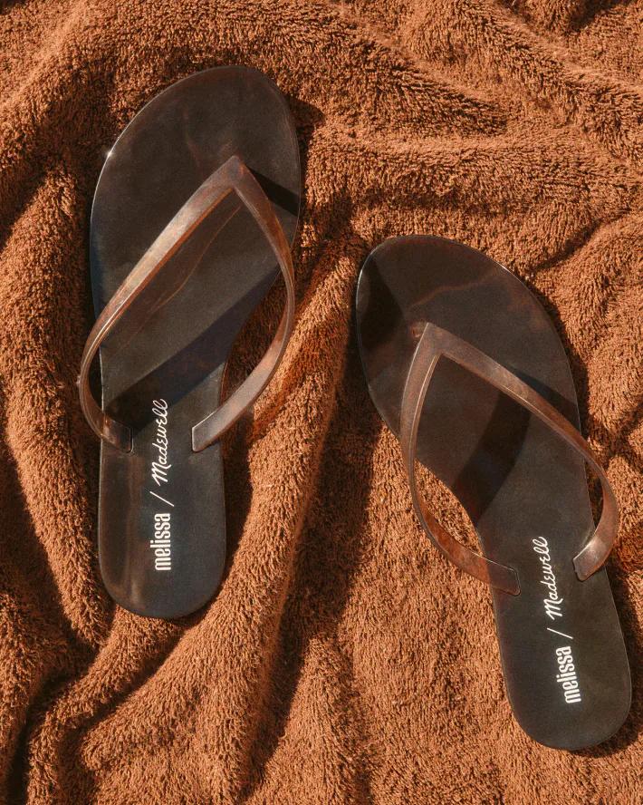 Madewell x Melissa Jelly Thong Sandal Chocolate | Madewell Best Seller