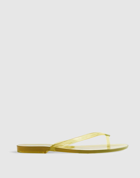 Madewell x Melissa Jelly Thong Sandal Lemon | Madewell Great Value