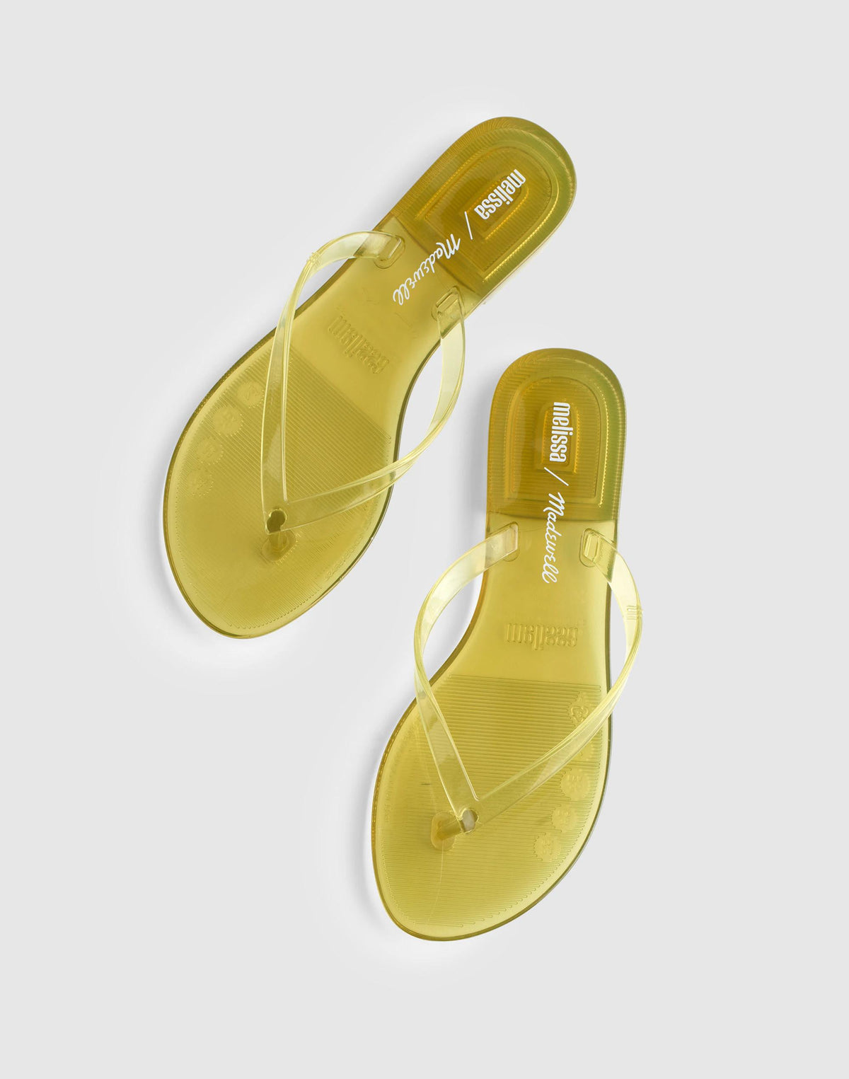 Madewell x Melissa Jelly Thong Sandal Lemon | Madewell Great Value