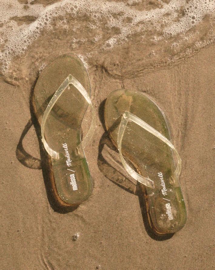 Madewell x Melissa Jelly Thong Sandal Lemon | Madewell Great Value