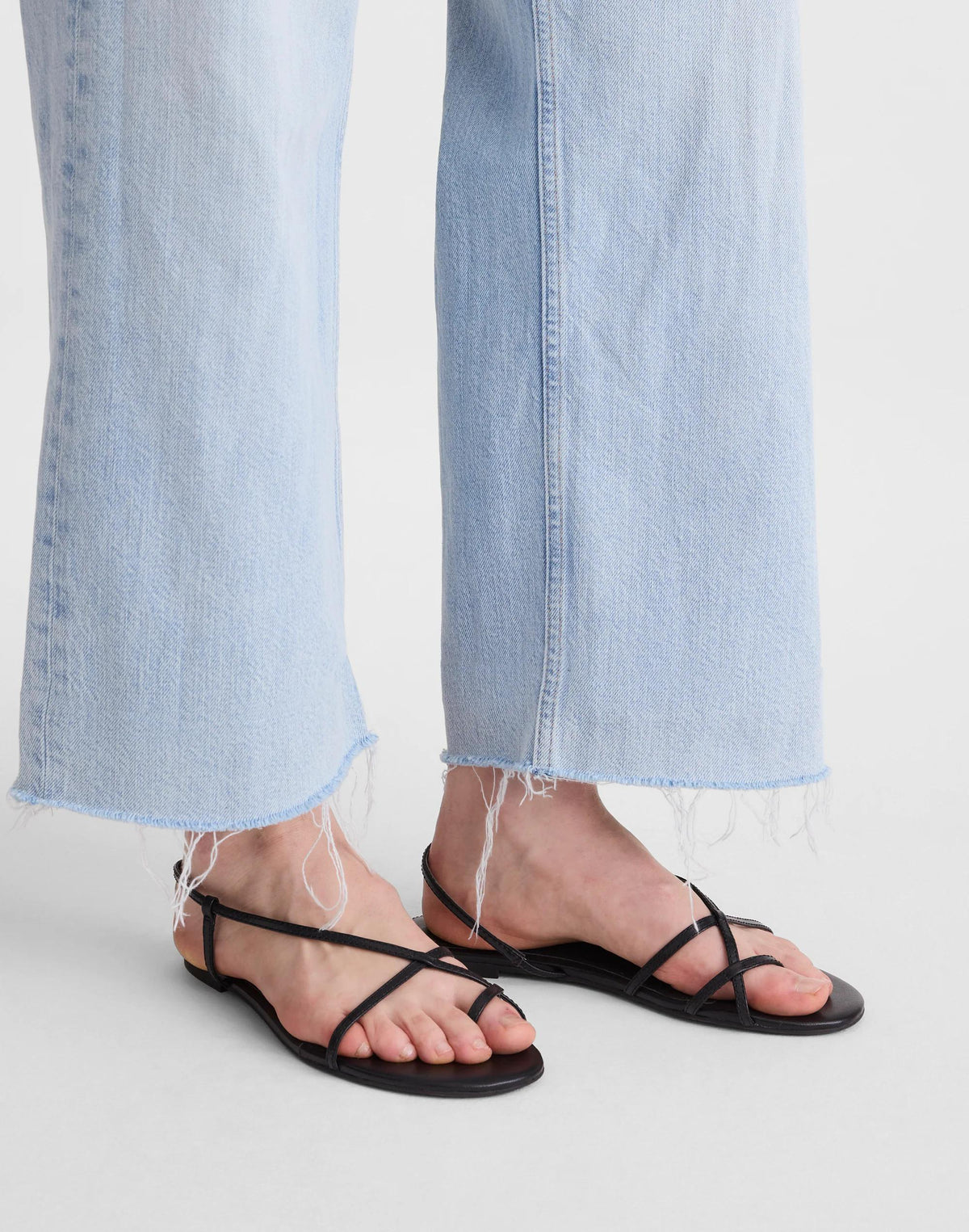 The Iggy Strappy Sandal True Black | Madewell Everyday