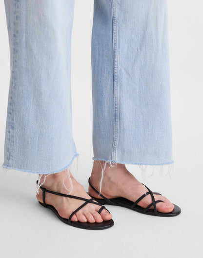 The Iggy Strappy Sandal True Black | Madewell Everyday