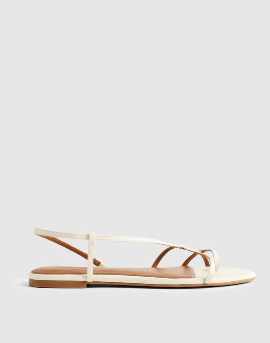 The Iggy Strappy Sandal Vintage Muslin | Madewell Smart Buy