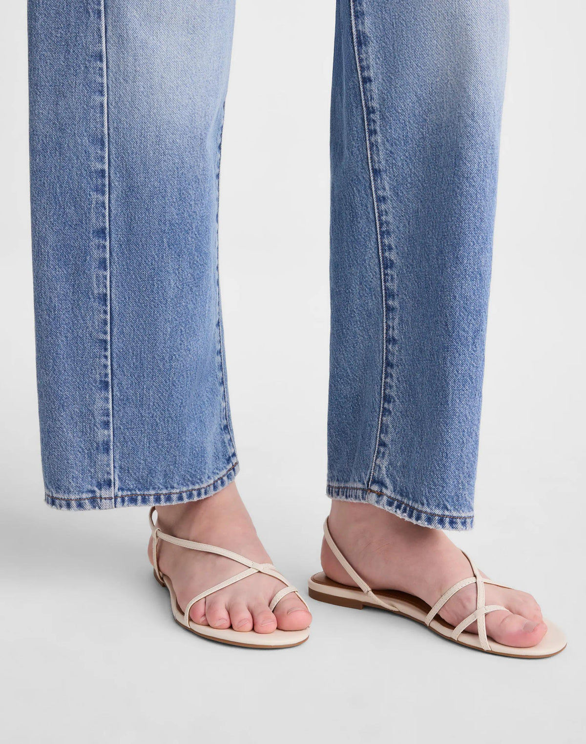 The Iggy Strappy Sandal Vintage Muslin | Madewell Smart Buy