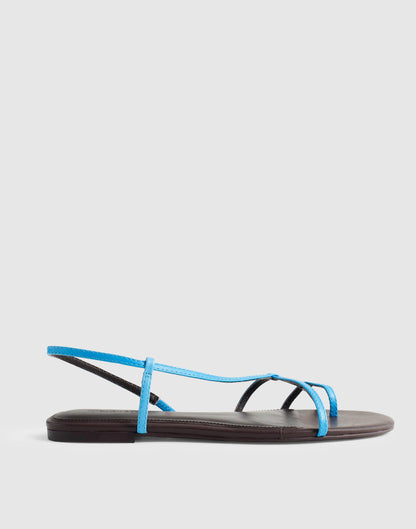 The Iggy Strappy Sandal Tropical Blue | Madewell Special Offer