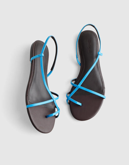 The Iggy Strappy Sandal Tropical Blue | Madewell Special Offer
