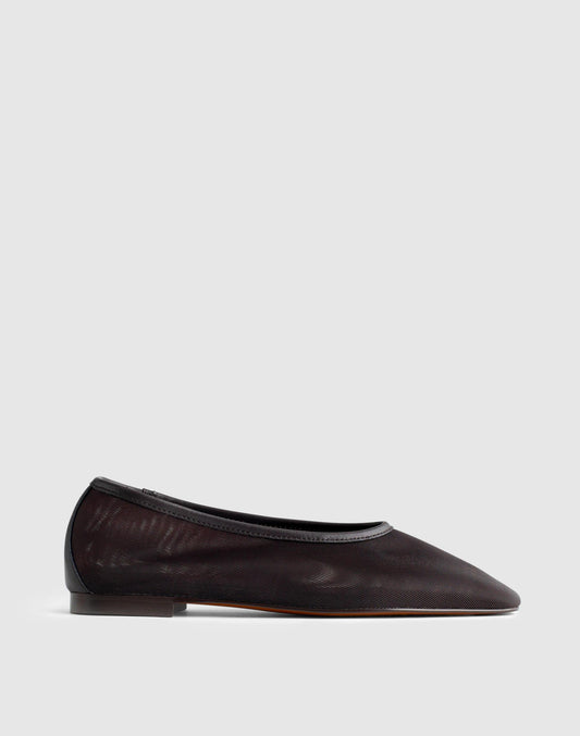 The Mylie Ballet Flat Dark Carob | Madewell Hot Sale