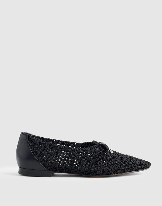 The Mylie Ballet Flat True Black | Madewell Hot Sale