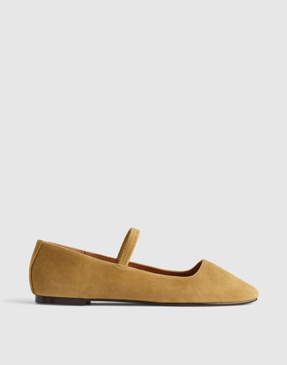 The Greta Ballet Flat Olive Surplus | Madewell Best Seller
