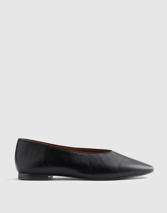 The Mylie Ballet Flat True Black | Madewell Smart Buy