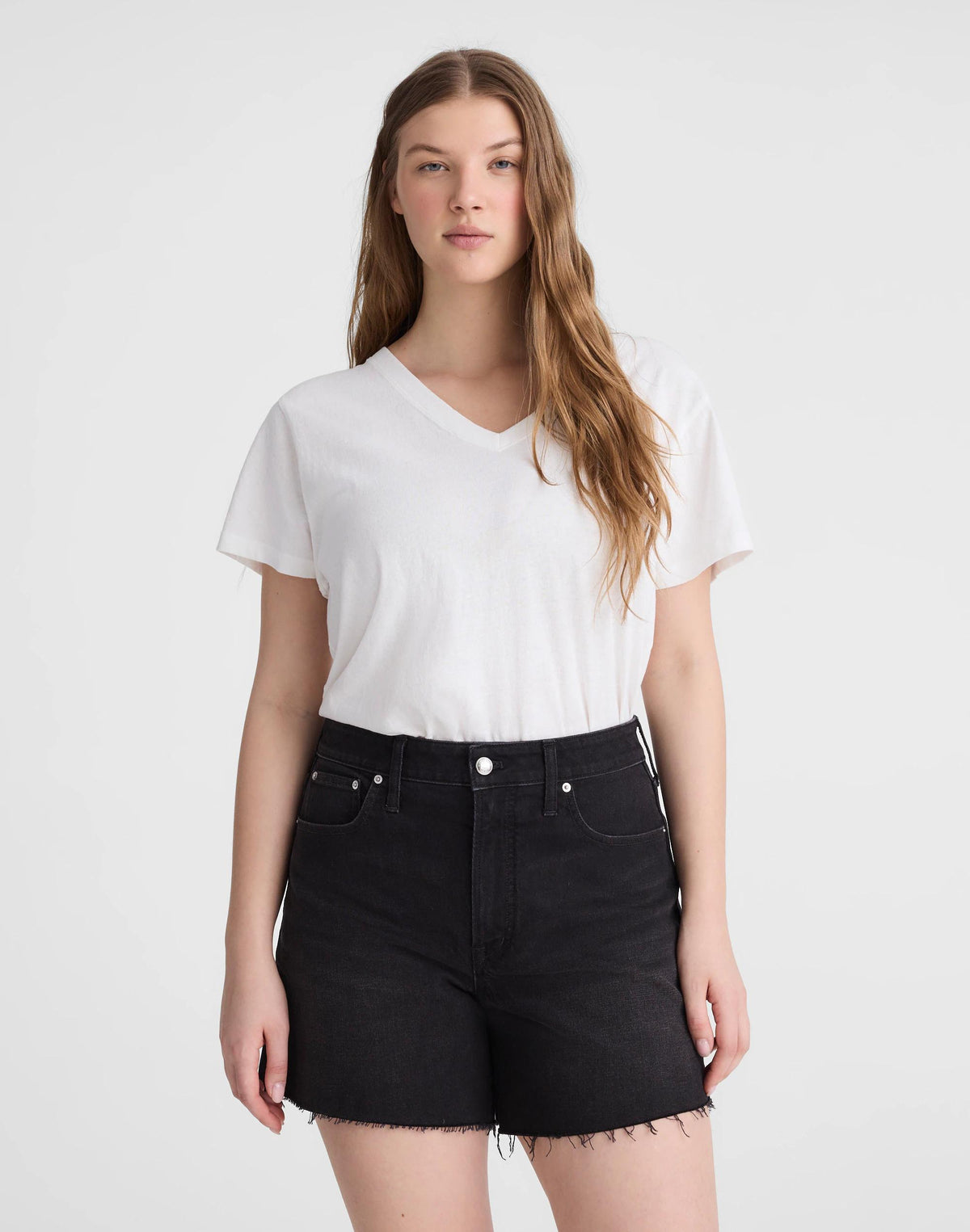 The Curvy Perfect Vintage Mid-Length Jean Short Catalani Wash | Madewell Quality