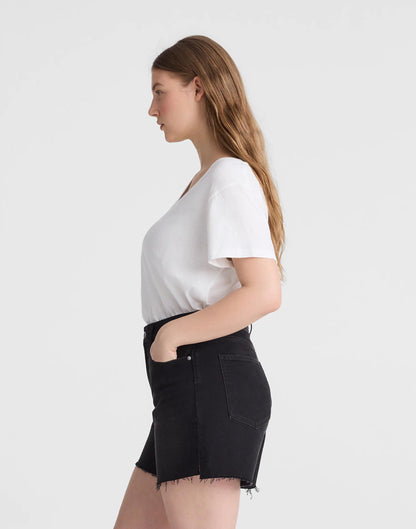 The Curvy Perfect Vintage Mid-Length Jean Short Catalani Wash | Madewell Quality
