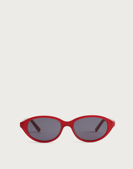 The Solina Oval Sunglasses Pomegranate Seed | Madewell Best Price