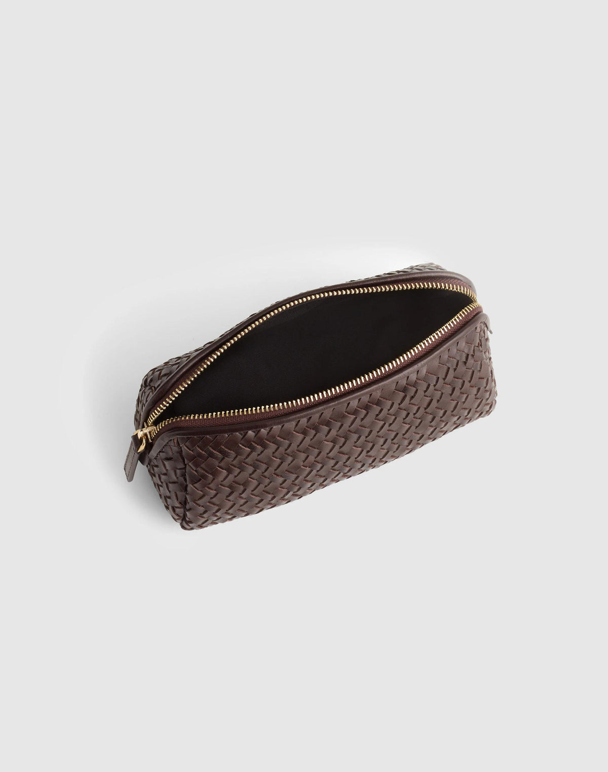 The Signature Woven Zip Pouch Coffee Bean | Madewell Trusted