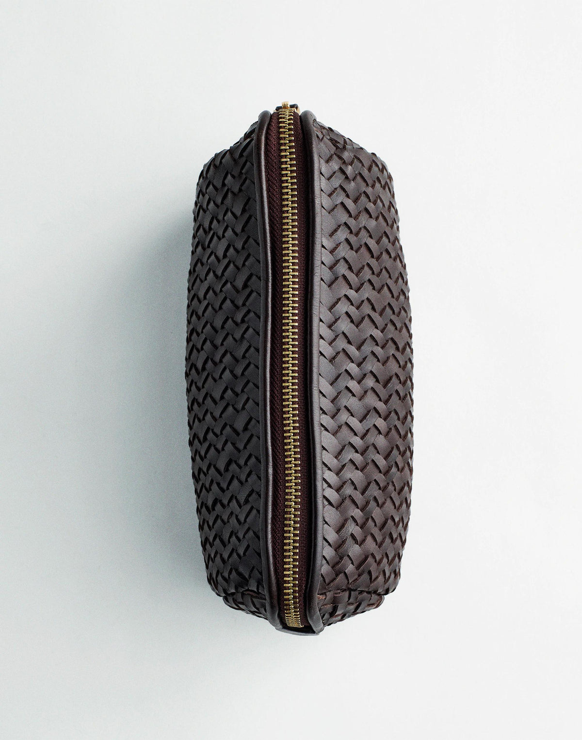 The Signature Woven Zip Pouch Coffee Bean | Madewell Trusted
