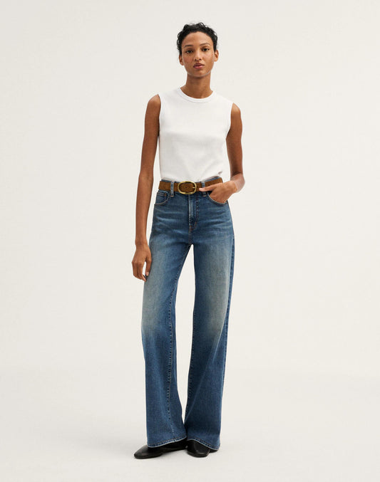 The Short Wide-Leg Jean in Super Stretch Sunnyside Wash | Madewell Recommended