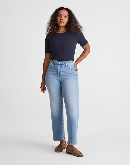 The Short Curvy Perfect Vintage Wide-Leg Crop Jean Raebrook Wash | Madewell Best Price