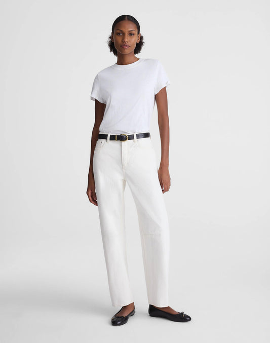 The Petite Darted Barrel-Leg Jean Vintage Canvas | Madewell Sale