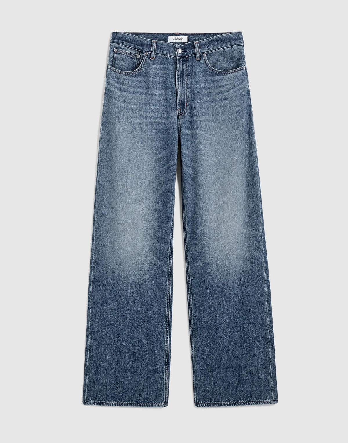 Petite Low-Slung Baggy Jeans in Airy Denim Pickett Wash | Madewell Customer Favorite