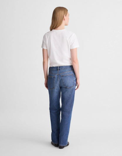 The Petite Dean Easy Straight Jean in Airy Denim Birkdale Wash | Madewell Customer Favorite