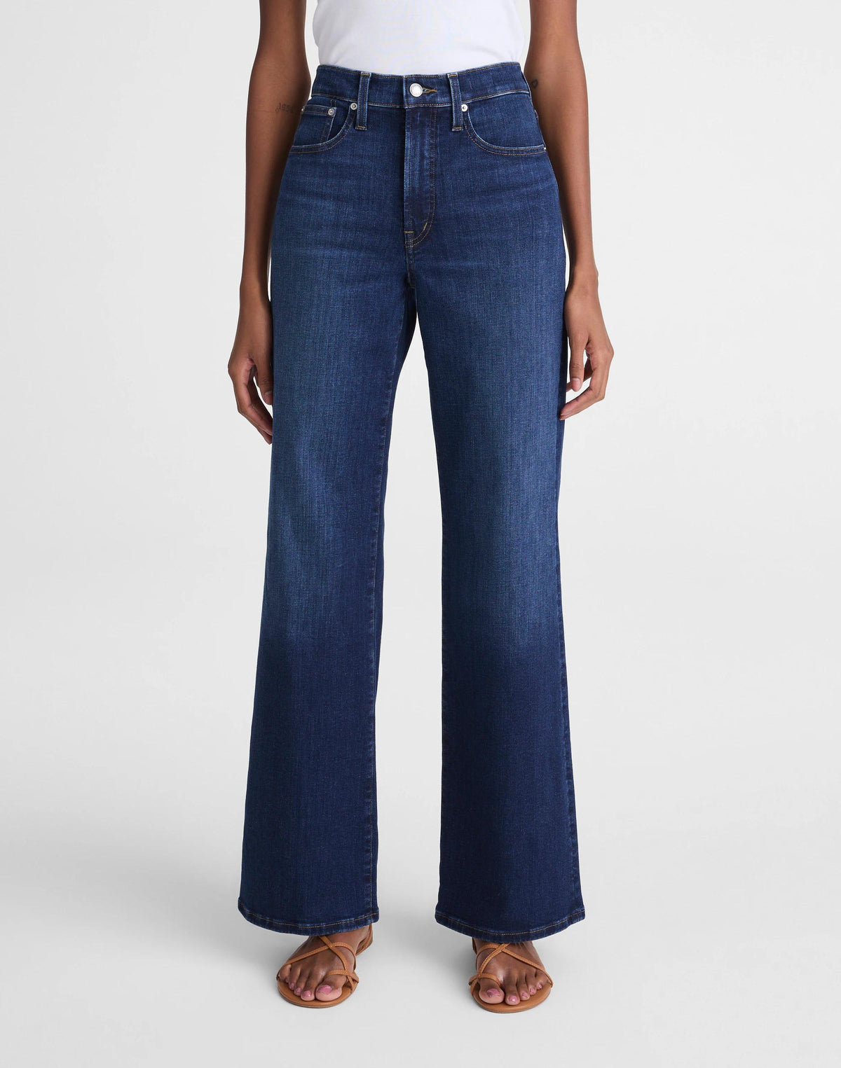 The Tall Wide-Leg Jean in Super Stretch Deep Ocean Wash | Madewell Best Price