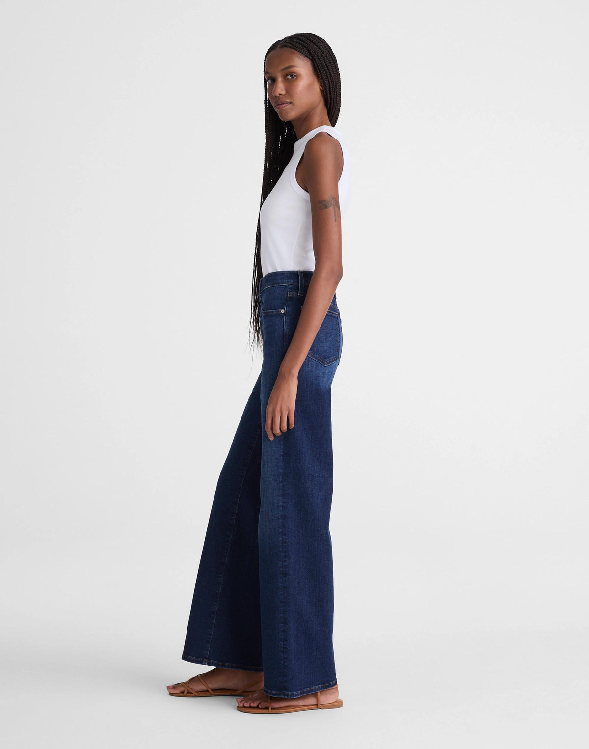 The Tall Wide-Leg Jean in Super Stretch Deep Ocean Wash | Madewell Best Price